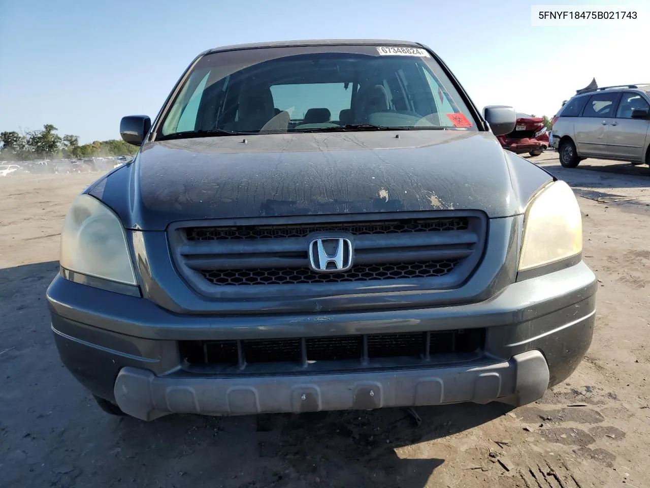 2005 Honda Pilot Ex VIN: 5FNYF18475B021743 Lot: 67348824