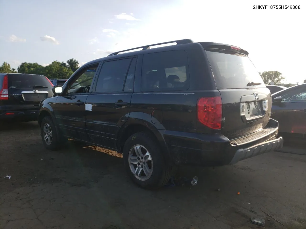 2005 Honda Pilot Exl VIN: 2HKYF18755H549308 Lot: 68253824