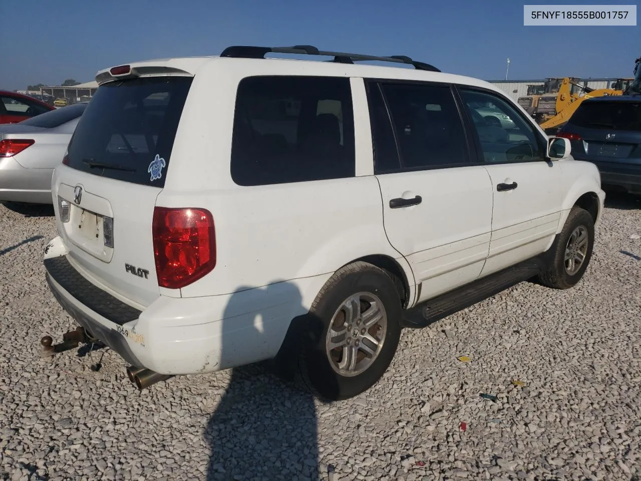 2005 Honda Pilot Exl VIN: 5FNYF18555B001757 Lot: 68882624