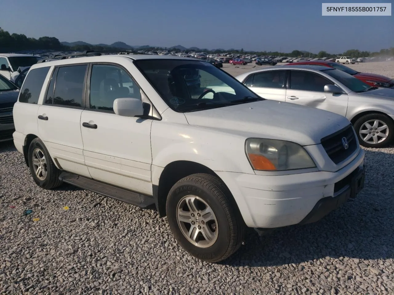 2005 Honda Pilot Exl VIN: 5FNYF18555B001757 Lot: 68882624