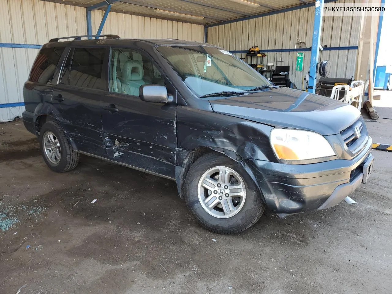 2005 Honda Pilot Exl VIN: 2HKYF18555H530580 Lot: 69019364