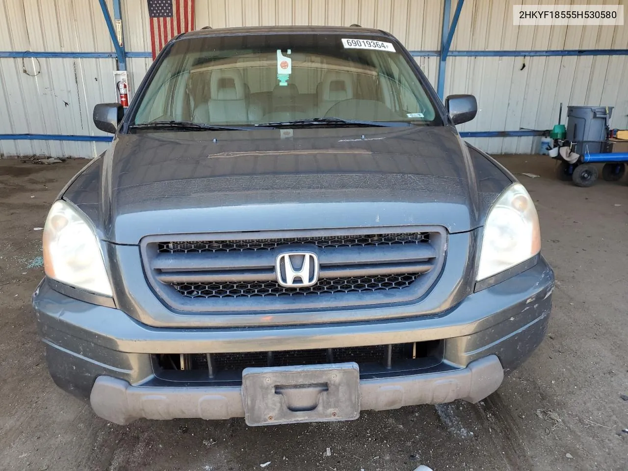 2005 Honda Pilot Exl VIN: 2HKYF18555H530580 Lot: 69019364