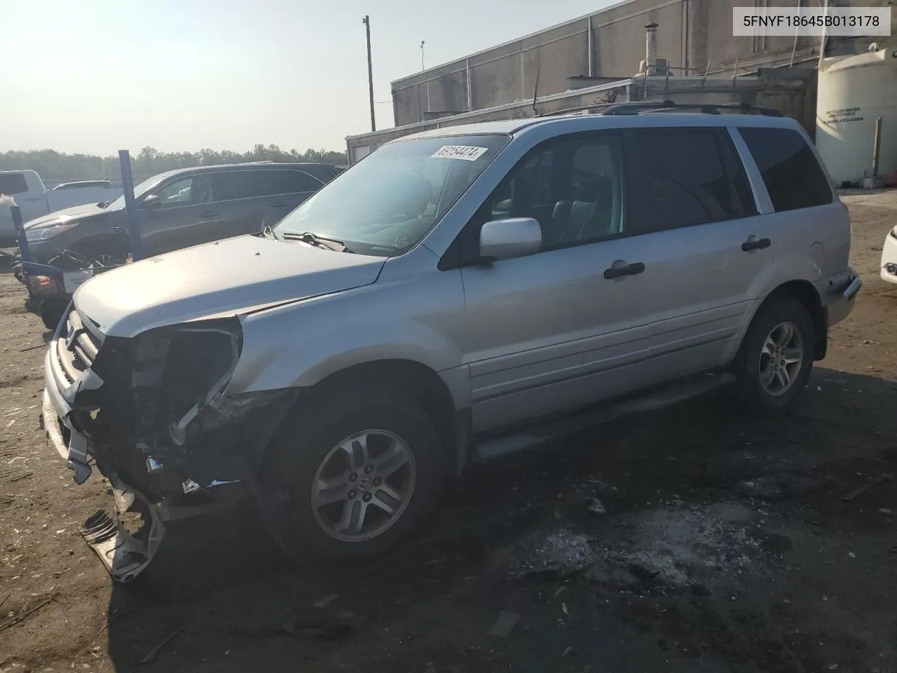 2005 Honda Pilot Exl VIN: 5FNYF18645B013178 Lot: 69154474