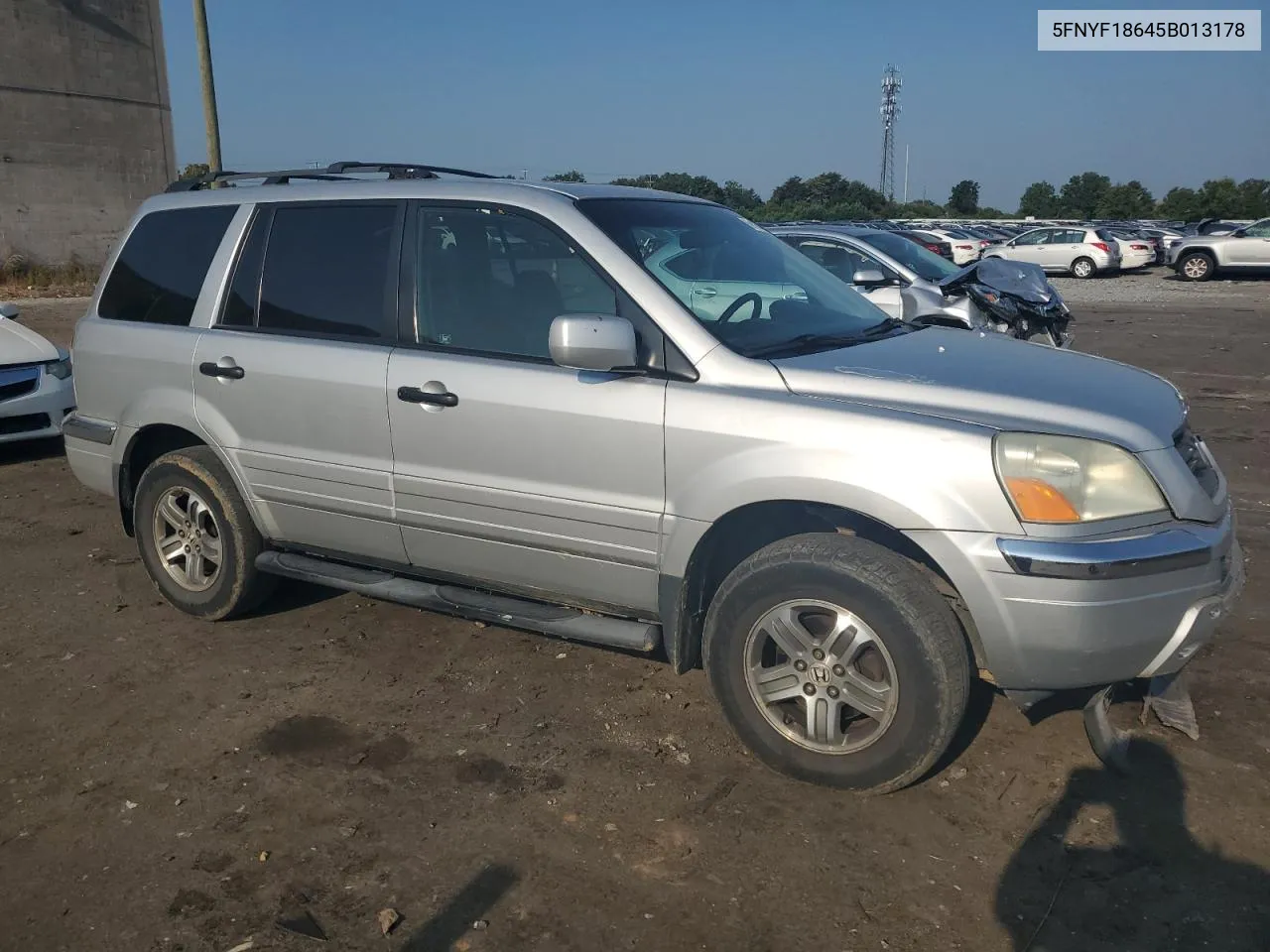 2005 Honda Pilot Exl VIN: 5FNYF18645B013178 Lot: 69154474