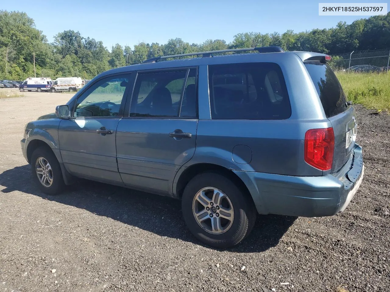 2005 Honda Pilot Exl VIN: 2HKYF18525H537597 Lot: 69230544