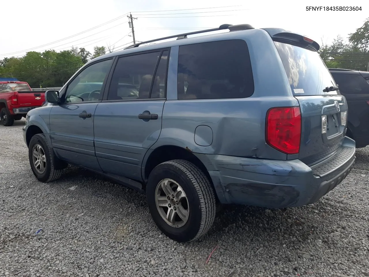 2005 Honda Pilot Ex VIN: 5FNYF18435B023604 Lot: 69703824