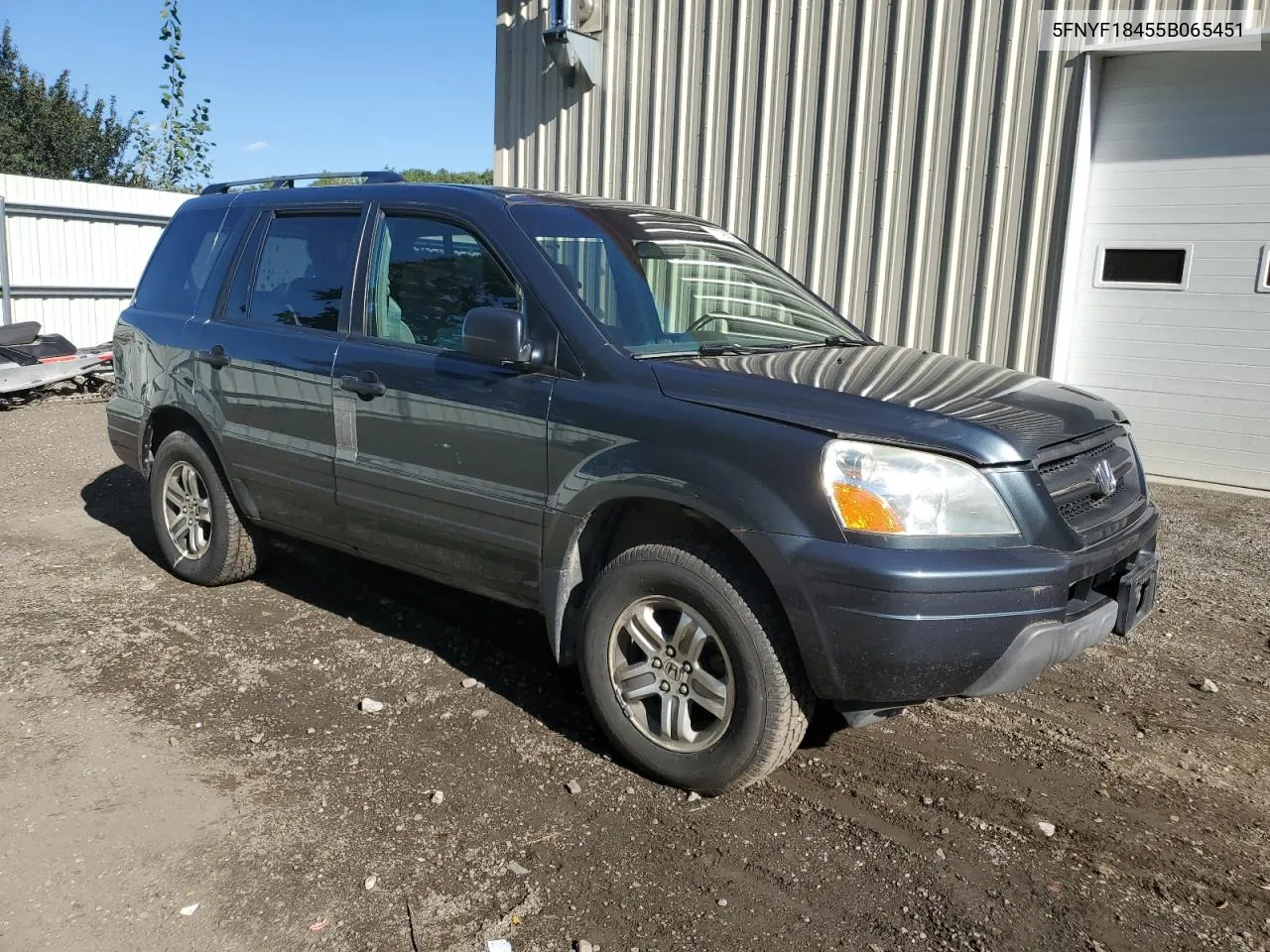 5FNYF18455B065451 2005 Honda Pilot Ex