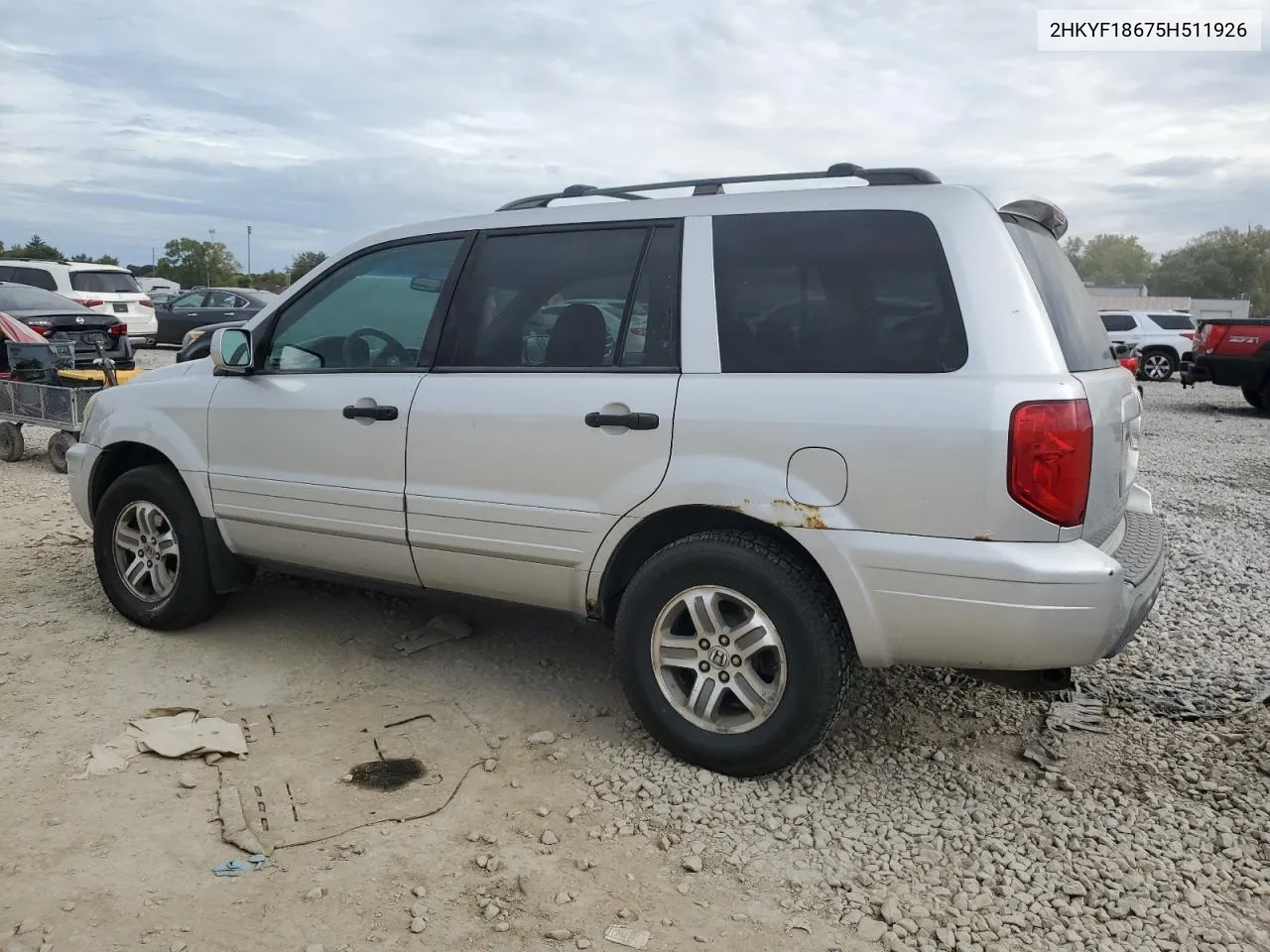 2005 Honda Pilot Exl VIN: 2HKYF18675H511926 Lot: 71955934