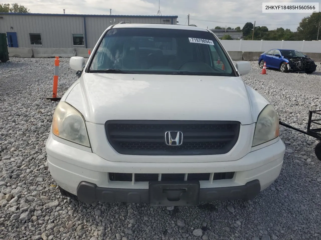 2005 Honda Pilot Ex VIN: 2HKYF18485H560566 Lot: 71979894