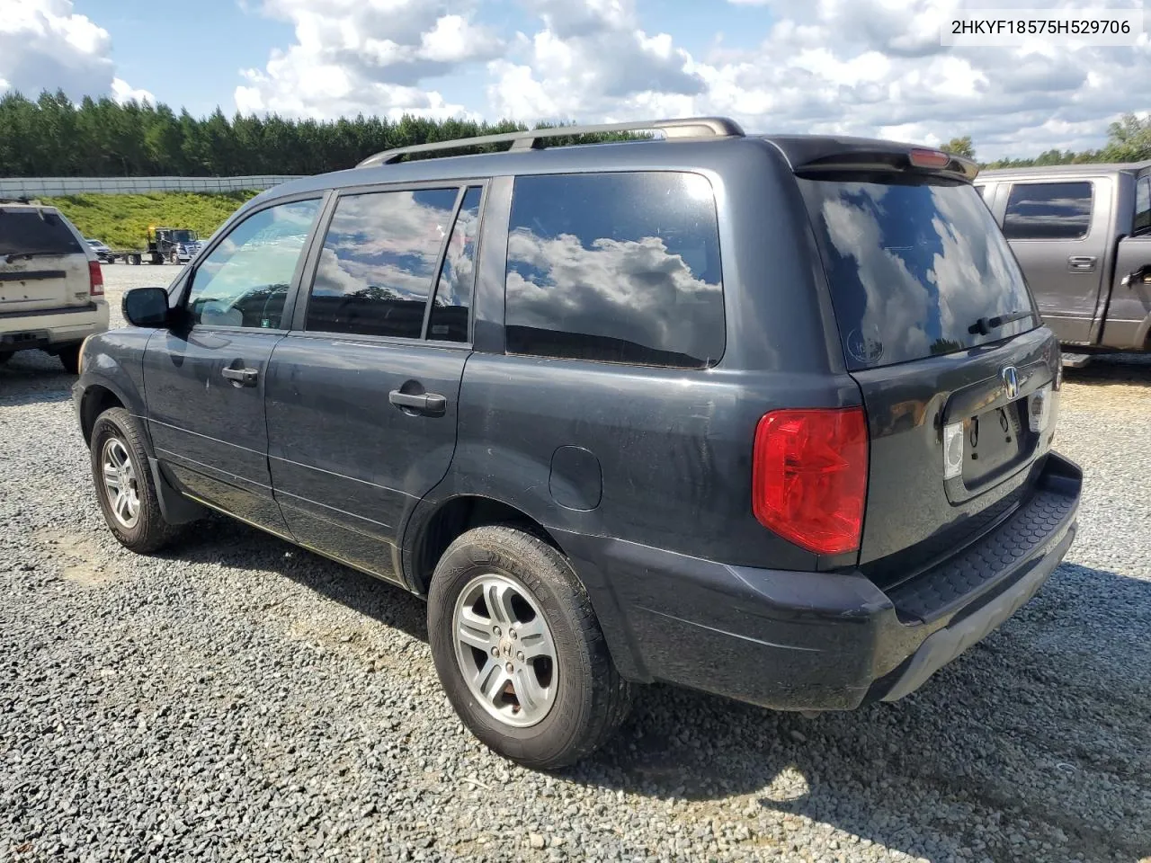 2005 Honda Pilot Exl VIN: 2HKYF18575H529706 Lot: 72545314