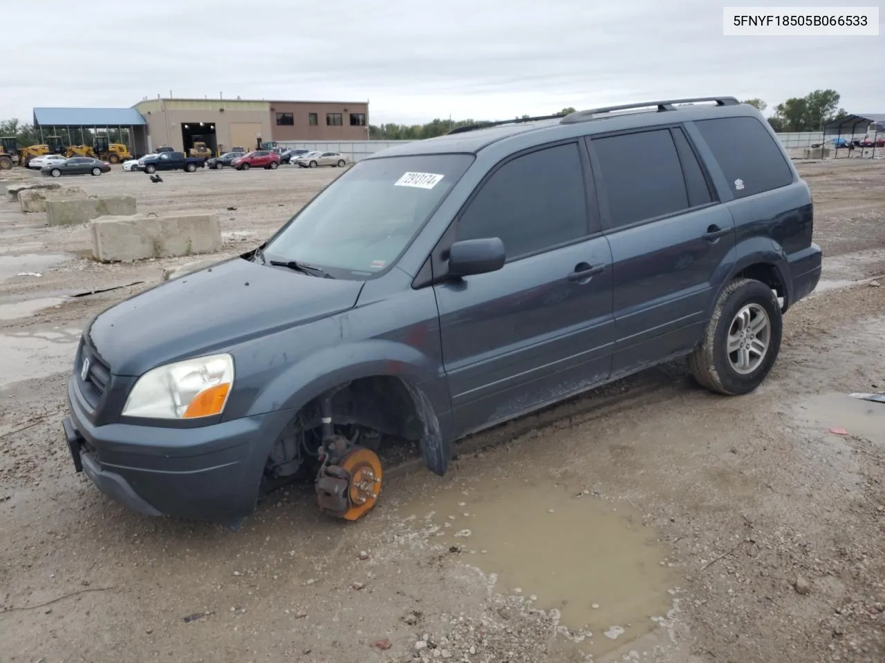 2005 Honda Pilot Exl VIN: 5FNYF18505B066533 Lot: 72913174