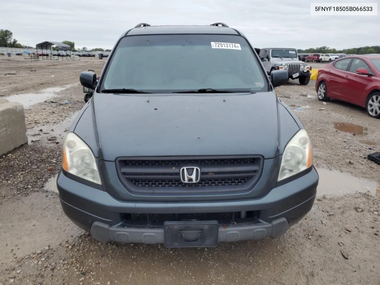 2005 Honda Pilot Exl VIN: 5FNYF18505B066533 Lot: 72913174