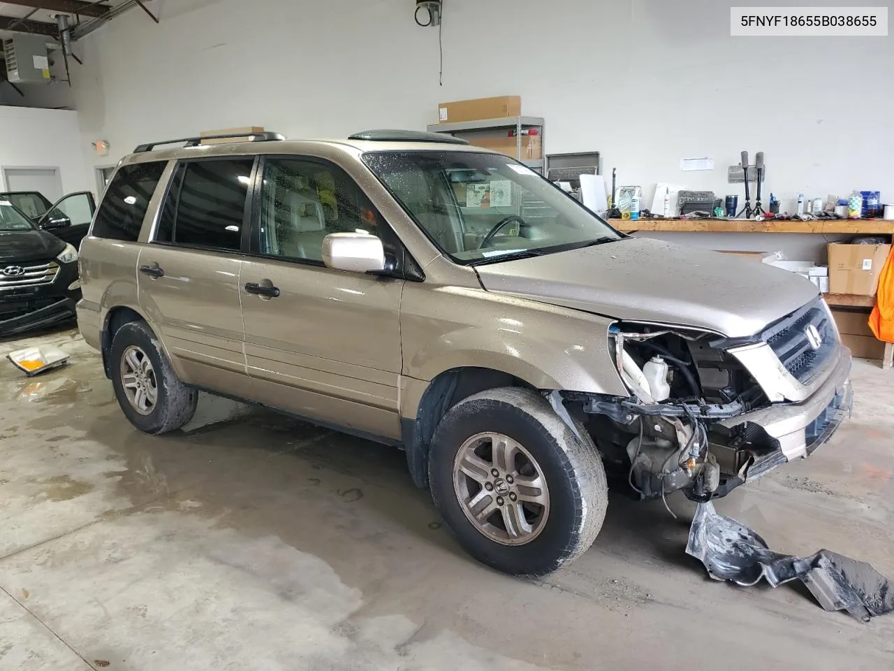 2005 Honda Pilot Exl VIN: 5FNYF18655B038655 Lot: 73114014