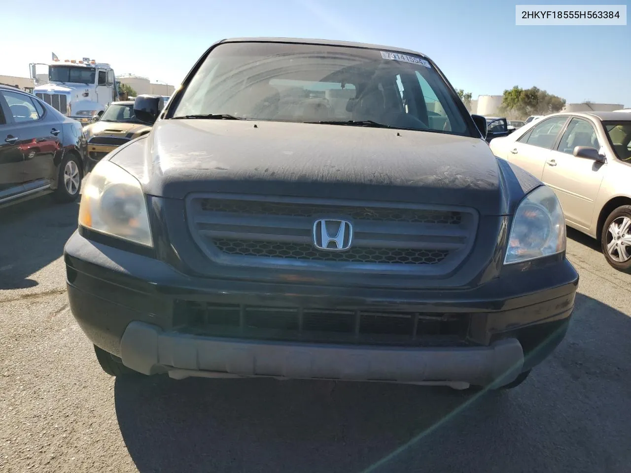 2005 Honda Pilot Exl VIN: 2HKYF18555H563384 Lot: 73141554