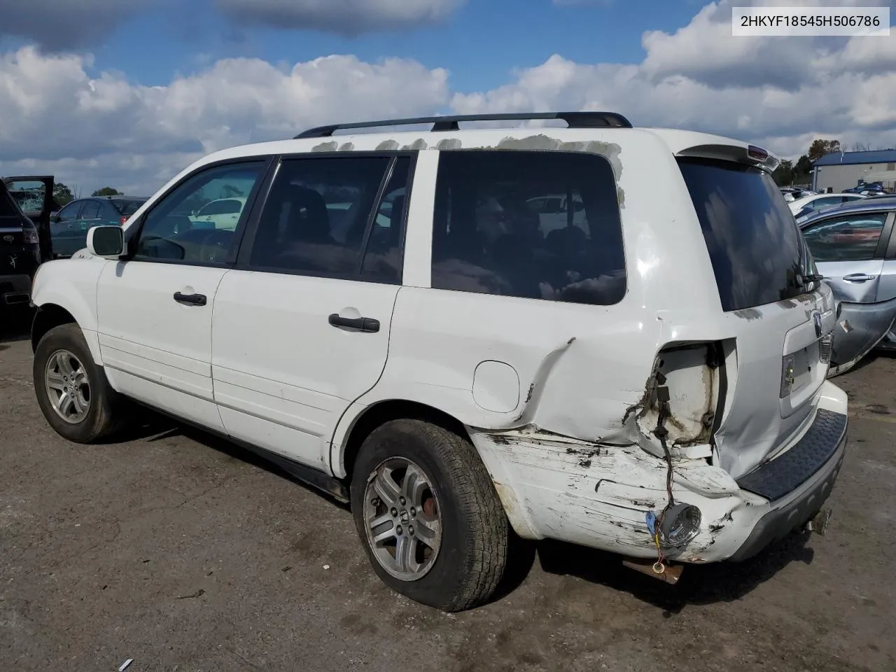 2005 Honda Pilot Exl VIN: 2HKYF18545H506786 Lot: 73577364