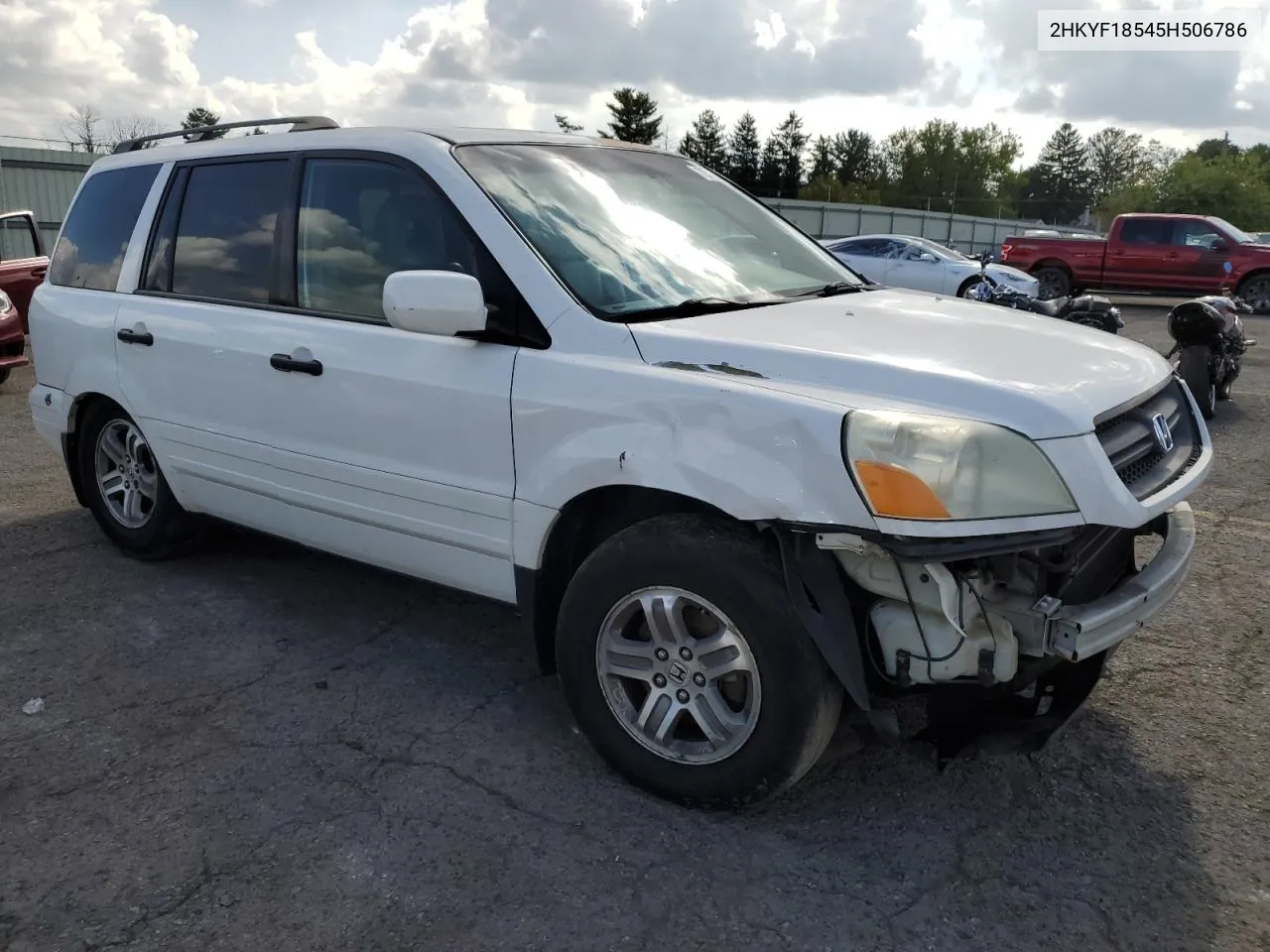 2005 Honda Pilot Exl VIN: 2HKYF18545H506786 Lot: 73577364