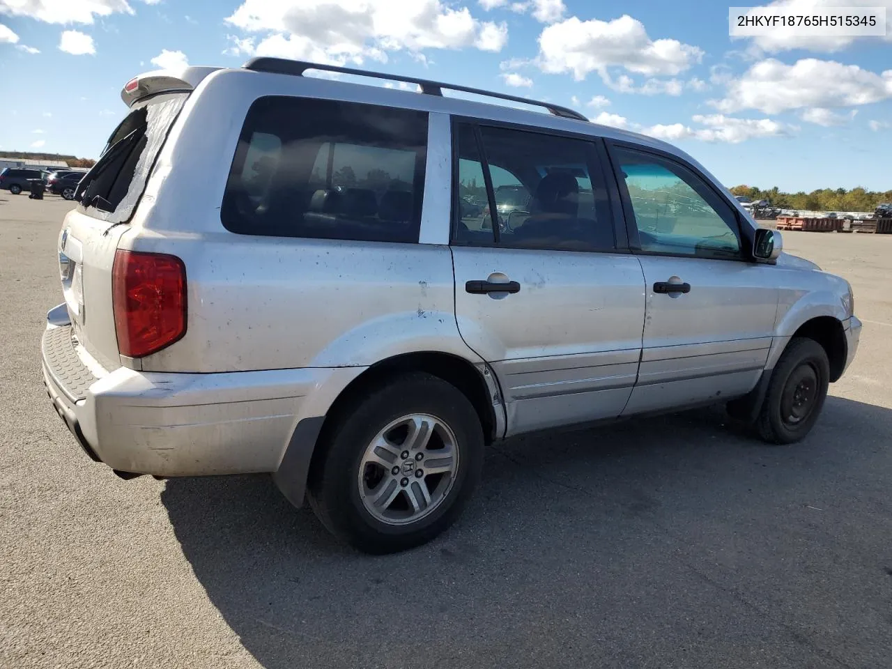 2005 Honda Pilot Exl VIN: 2HKYF18765H515345 Lot: 73627054