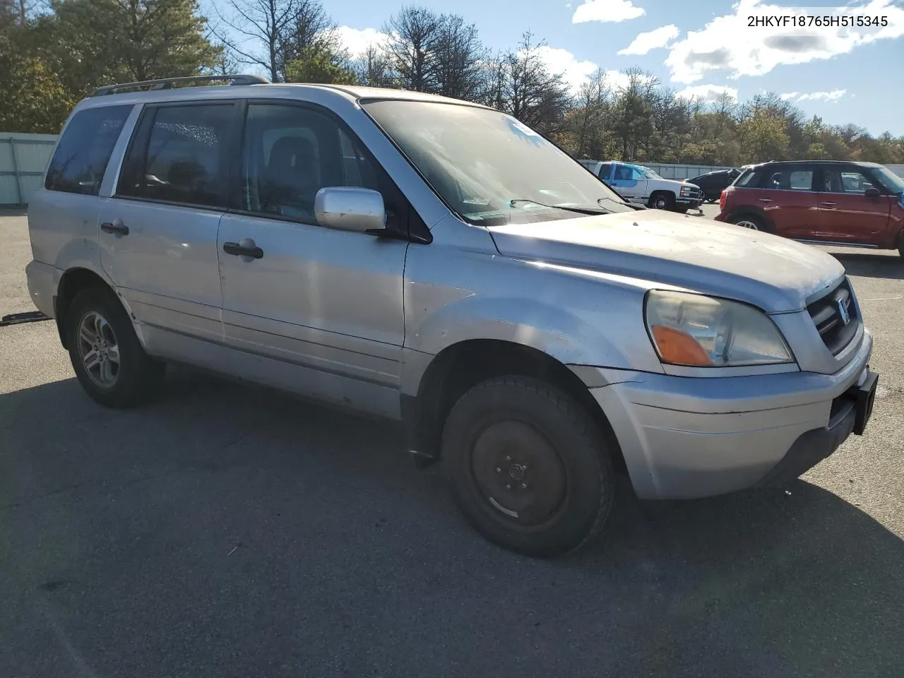 2005 Honda Pilot Exl VIN: 2HKYF18765H515345 Lot: 73627054