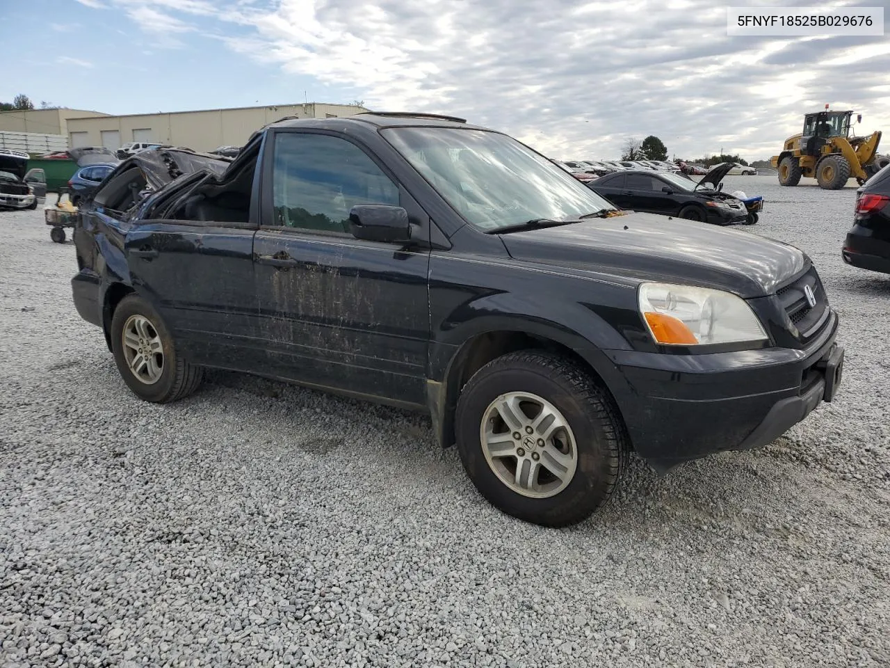 2005 Honda Pilot Exl VIN: 5FNYF18525B029676 Lot: 74369314