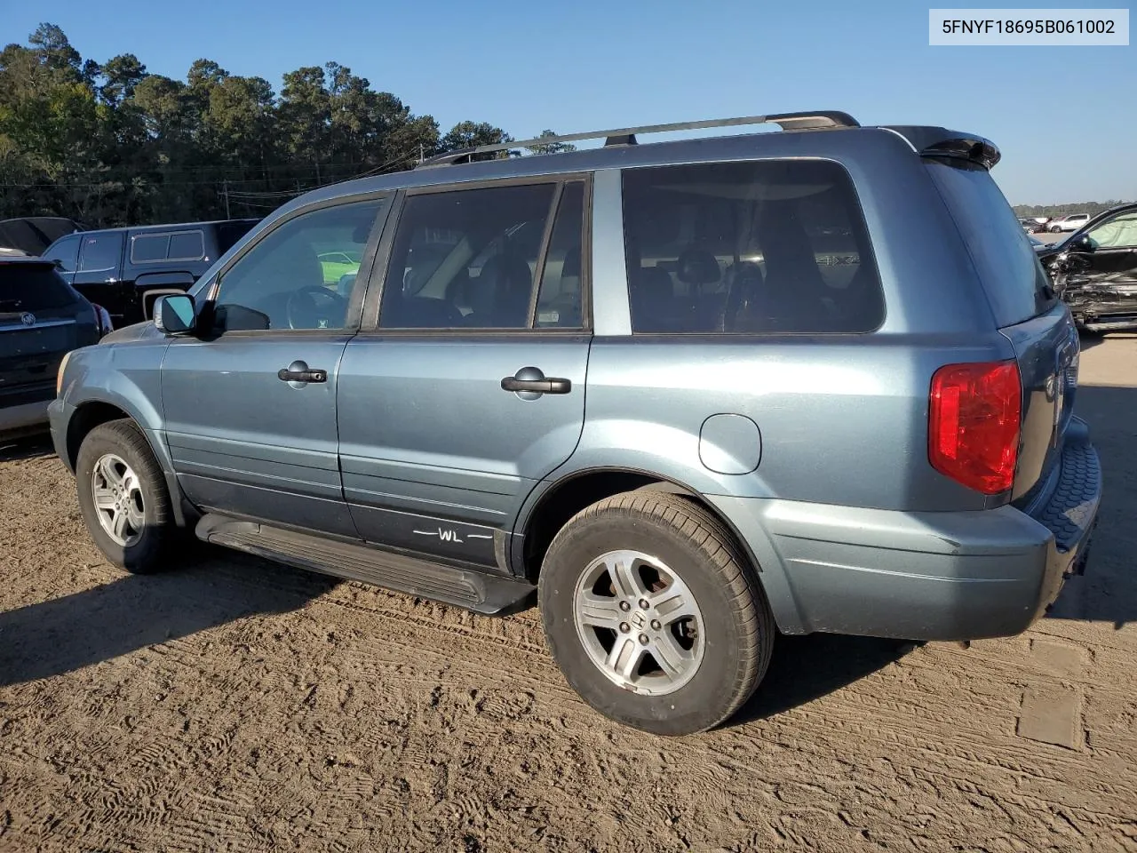 2005 Honda Pilot Exl VIN: 5FNYF18695B061002 Lot: 75236424