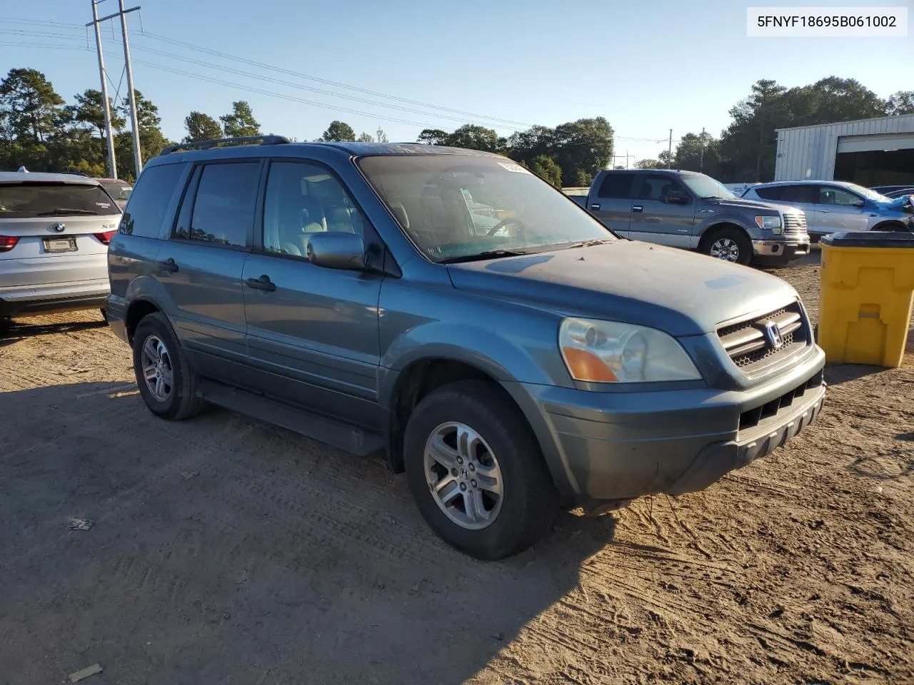 2005 Honda Pilot Exl VIN: 5FNYF18695B061002 Lot: 75236424