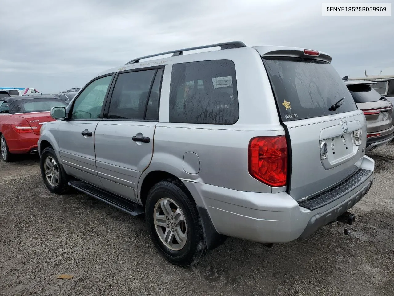 2005 Honda Pilot Exl VIN: 5FNYF18525B059969 Lot: 76016024