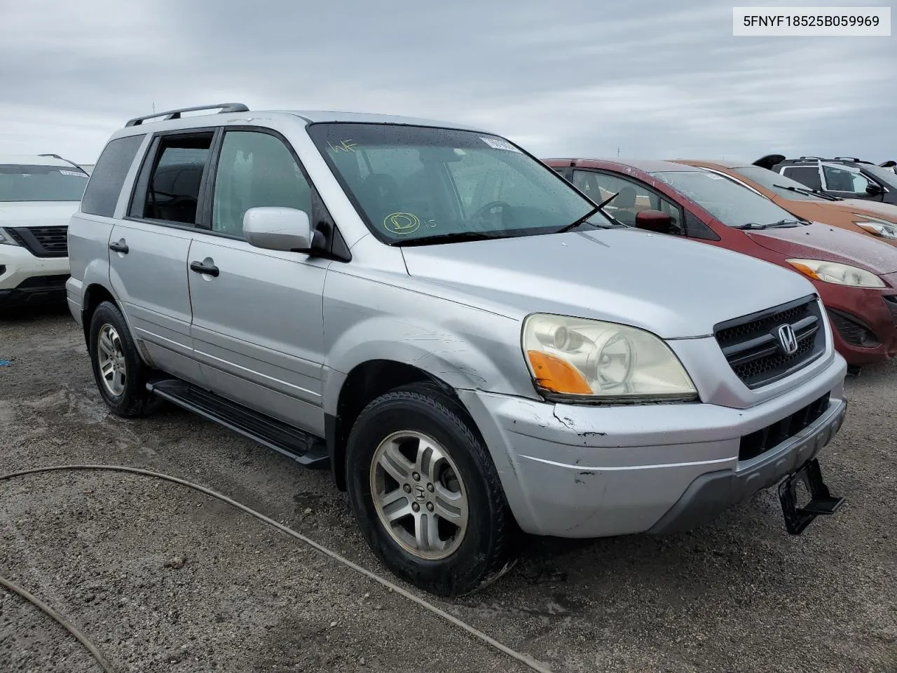 2005 Honda Pilot Exl VIN: 5FNYF18525B059969 Lot: 76016024