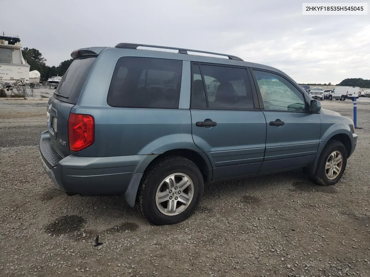 2005 Honda Pilot Exl VIN: 2HKYF18535H545045 Lot: 76485364