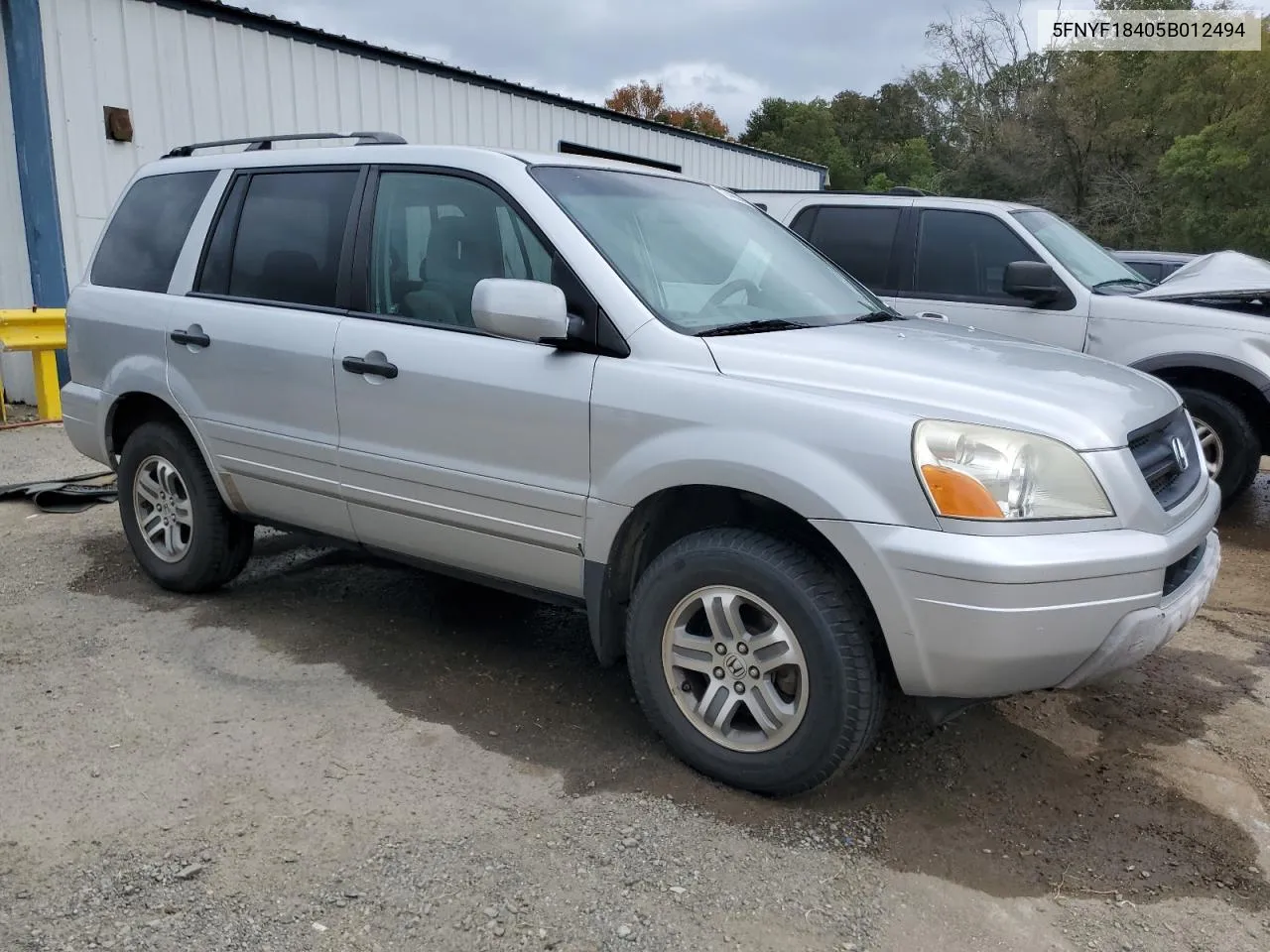 2005 Honda Pilot Ex VIN: 5FNYF18405B012494 Lot: 77465304