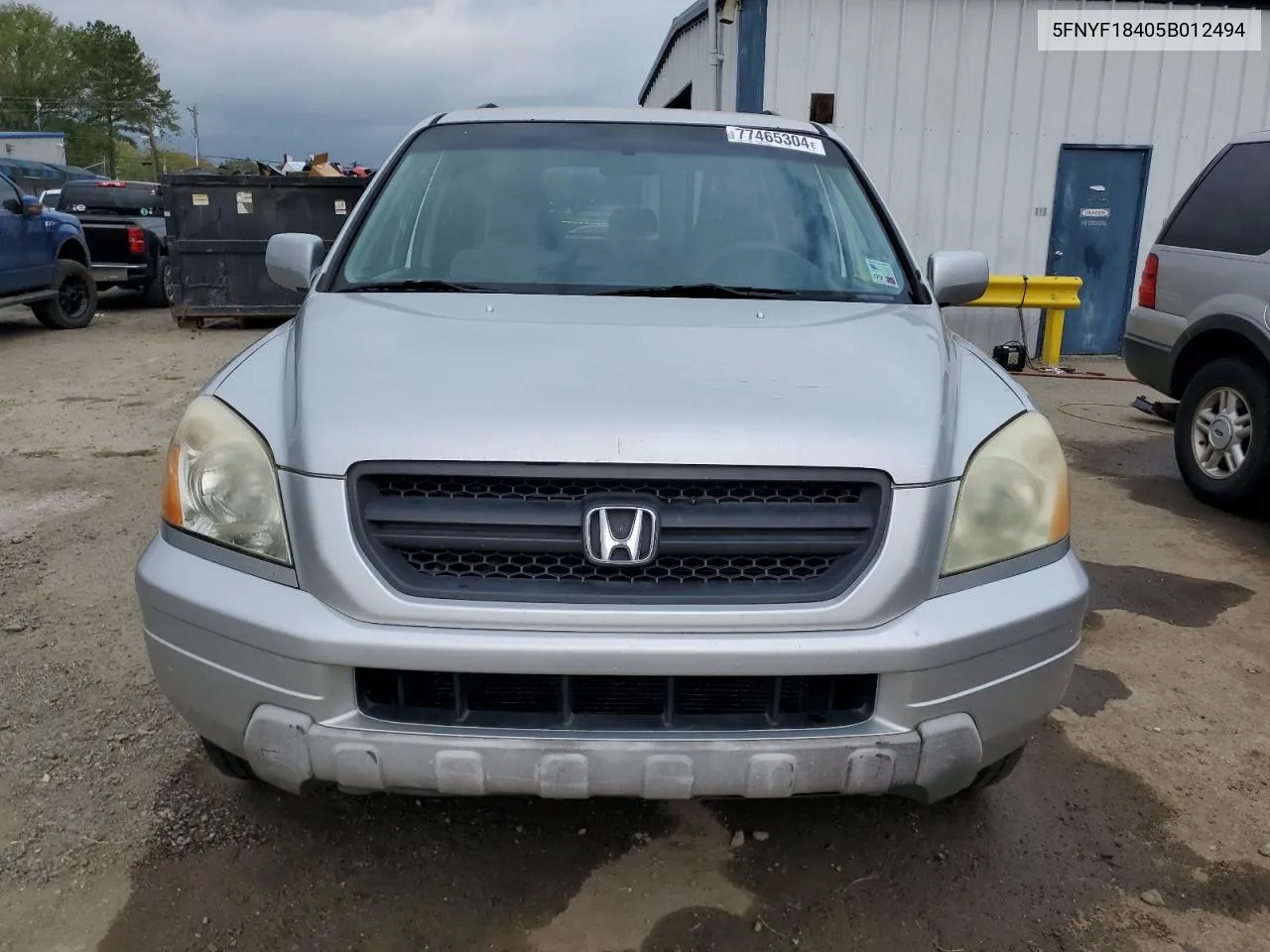 2005 Honda Pilot Ex VIN: 5FNYF18405B012494 Lot: 77465304