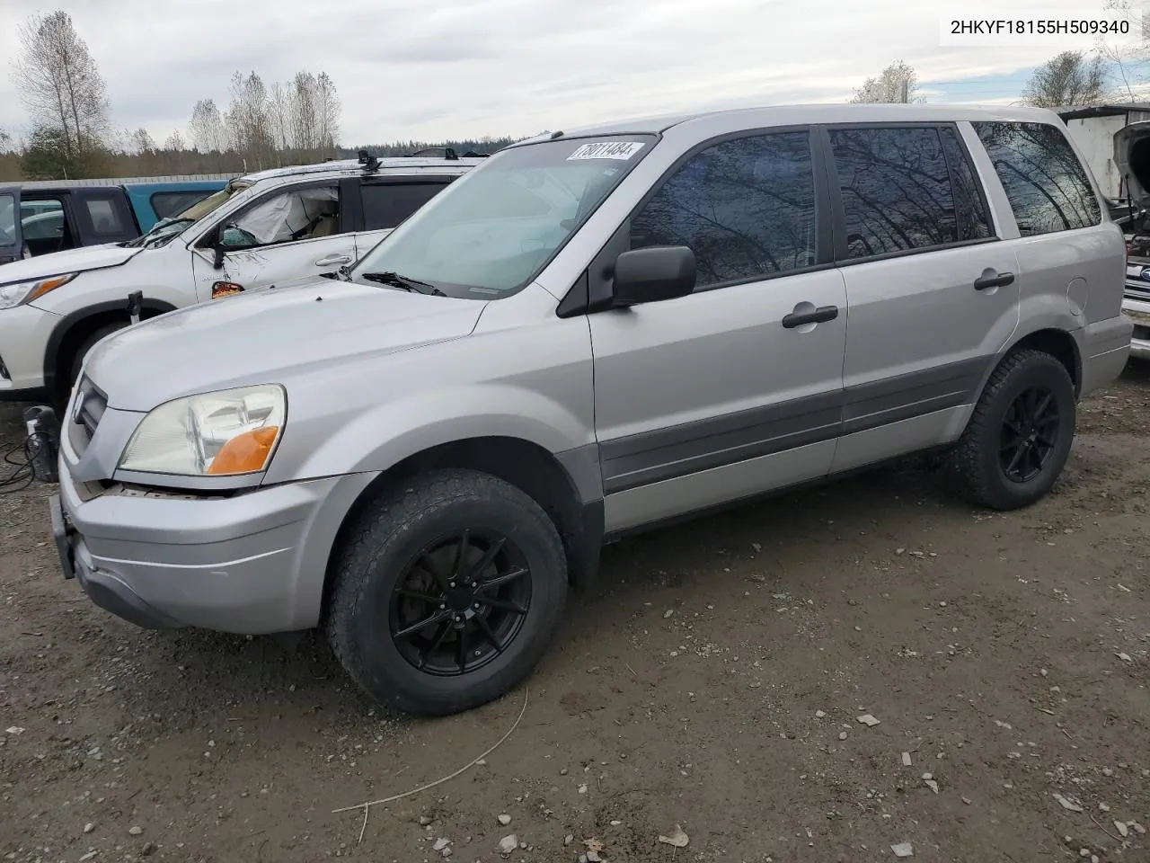 2005 Honda Pilot Lx VIN: 2HKYF18155H509340 Lot: 78011484