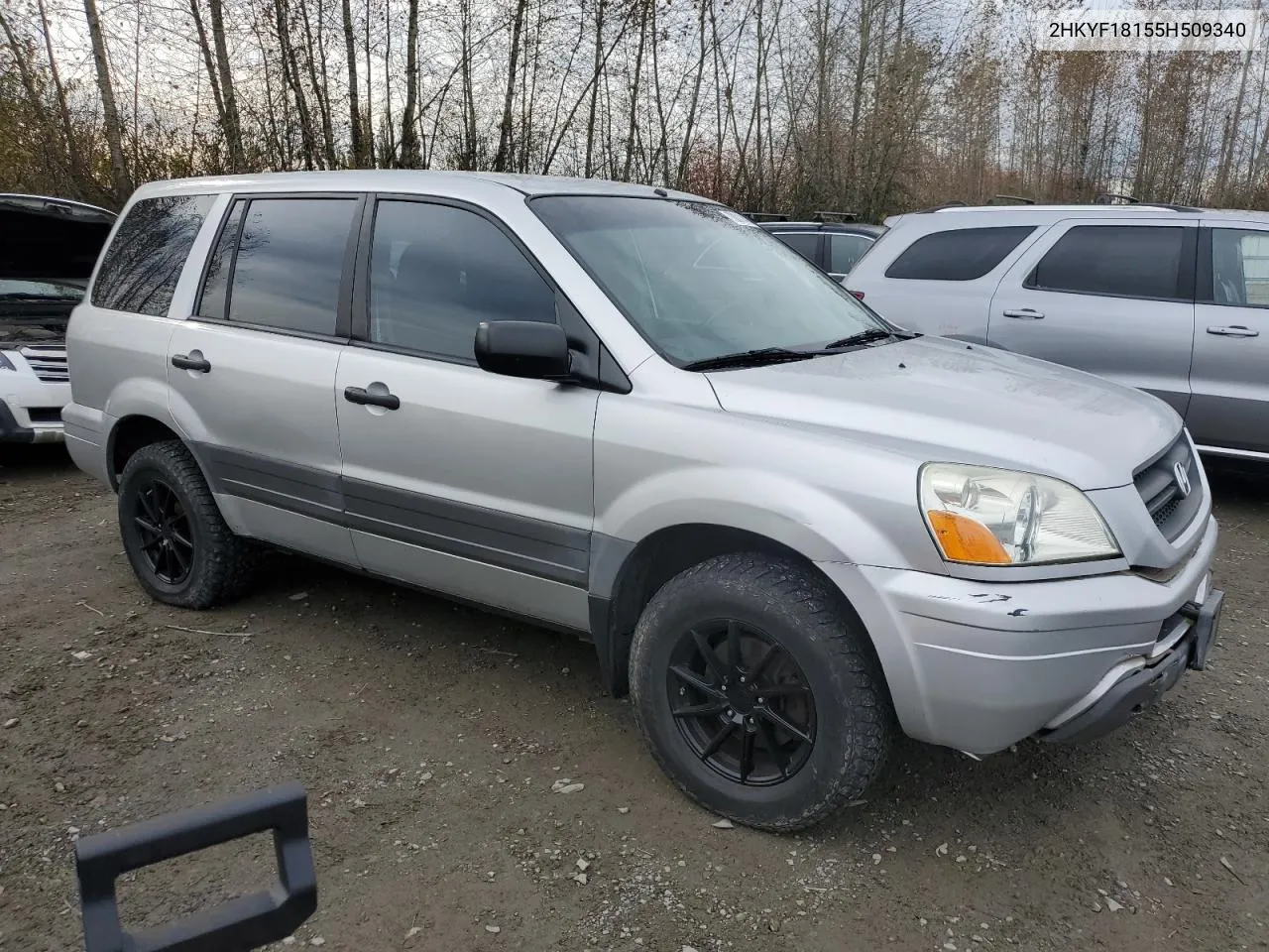 2005 Honda Pilot Lx VIN: 2HKYF18155H509340 Lot: 78011484