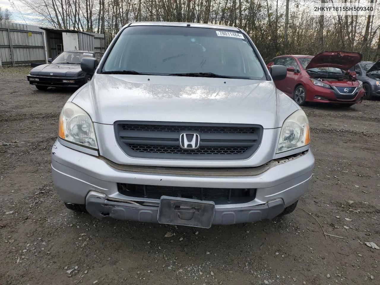 2005 Honda Pilot Lx VIN: 2HKYF18155H509340 Lot: 78011484