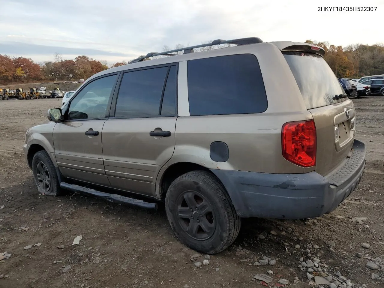 2005 Honda Pilot Ex VIN: 2HKYF18435H522307 Lot: 78358514