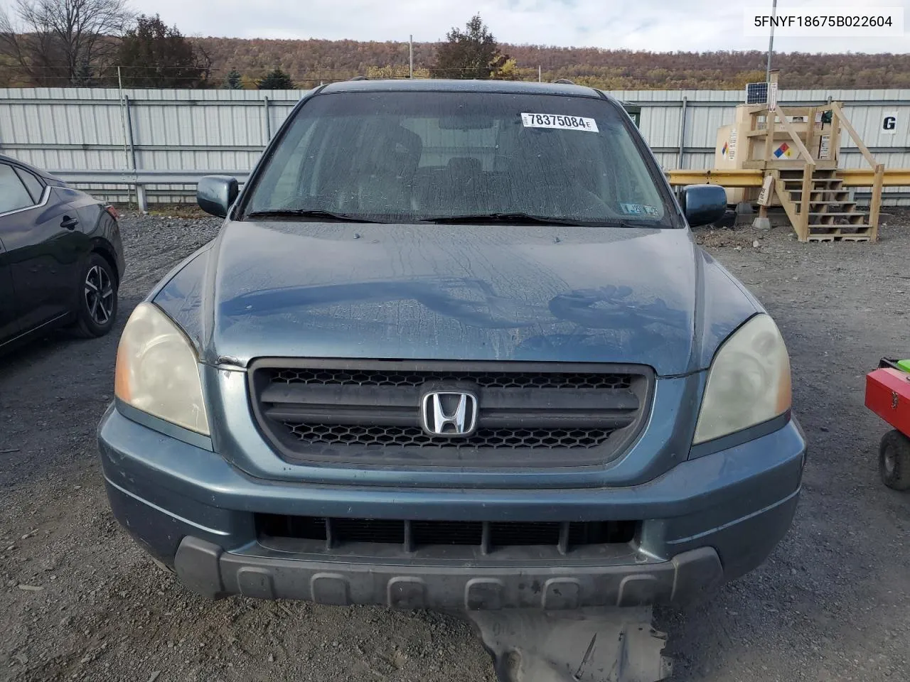 2005 Honda Pilot Exl VIN: 5FNYF18675B022604 Lot: 78375084