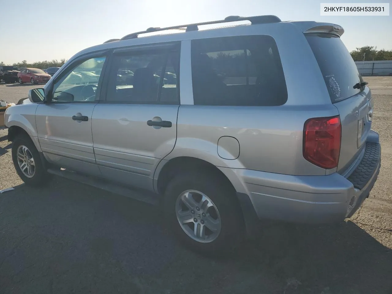 2005 Honda Pilot Exl VIN: 2HKYF18605H533931 Lot: 78536274