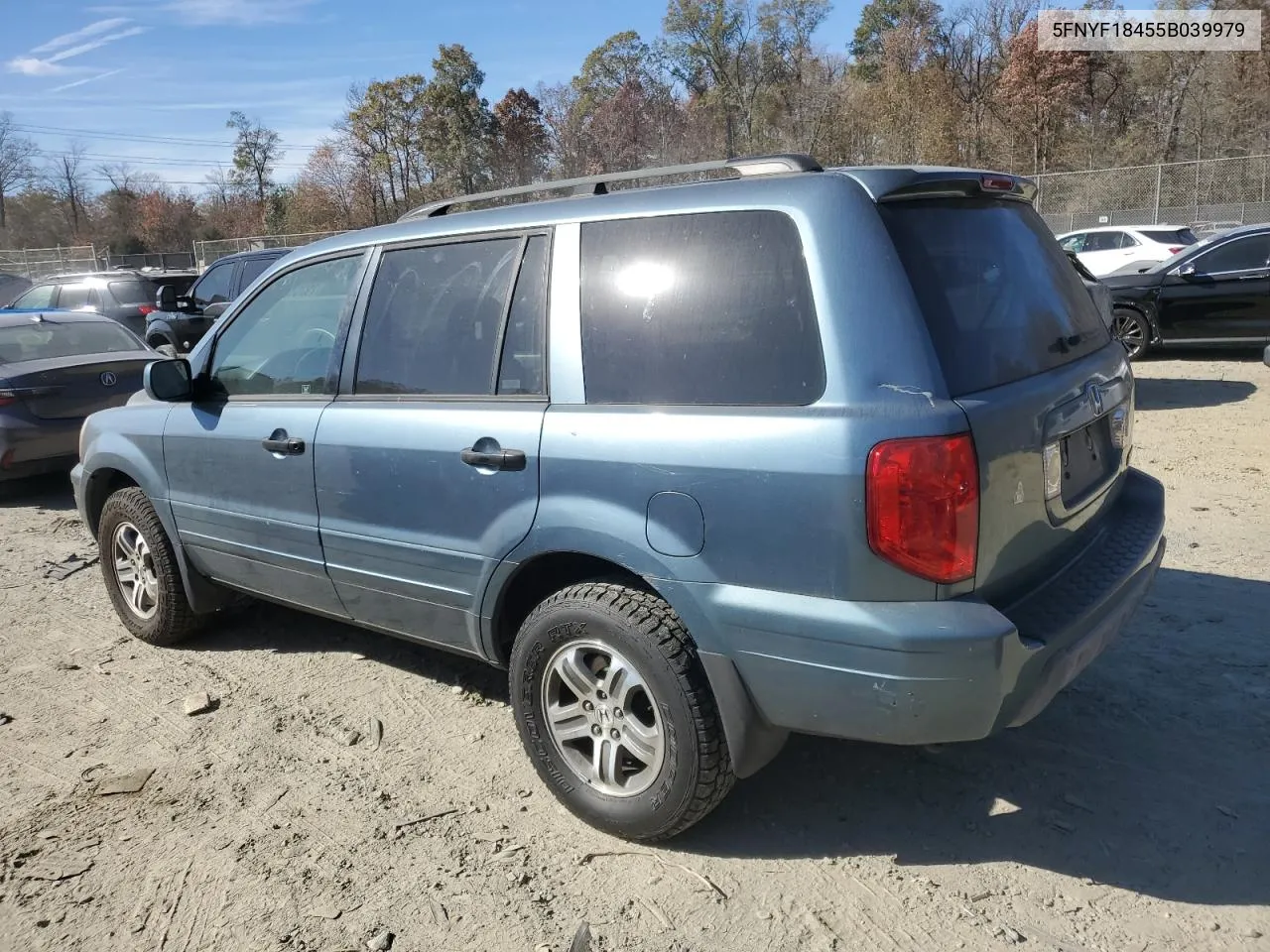 2005 Honda Pilot Ex VIN: 5FNYF18455B039979 Lot: 79201334