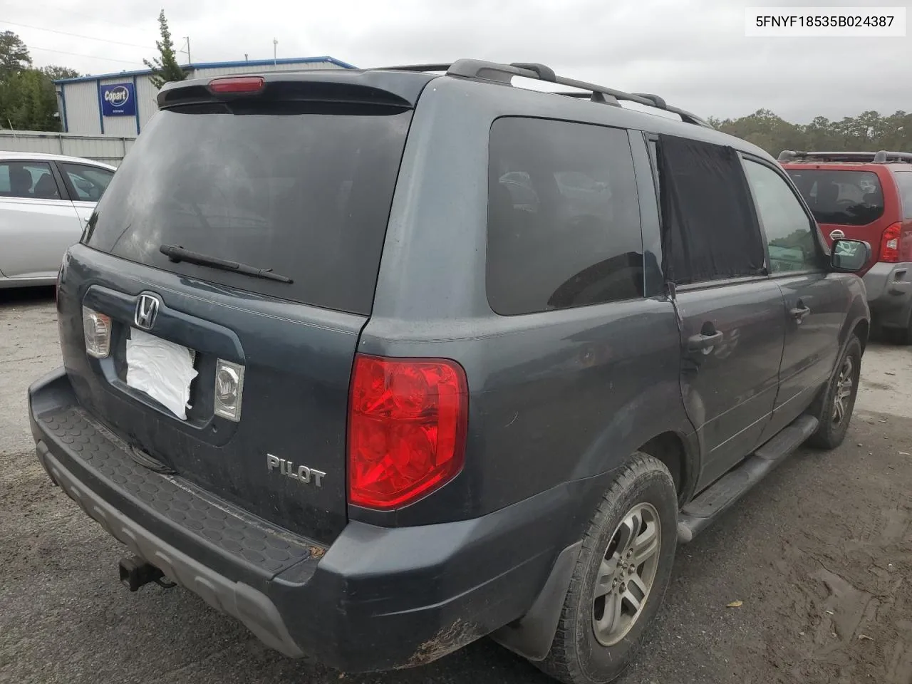 2005 Honda Pilot Exl VIN: 5FNYF18535B024387 Lot: 79626254