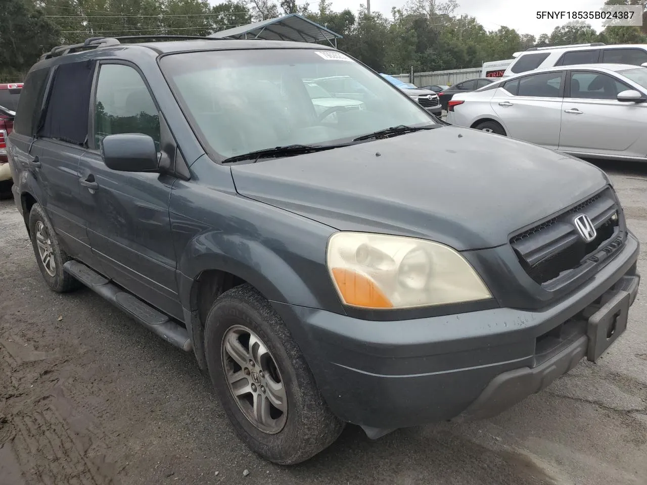 2005 Honda Pilot Exl VIN: 5FNYF18535B024387 Lot: 79626254