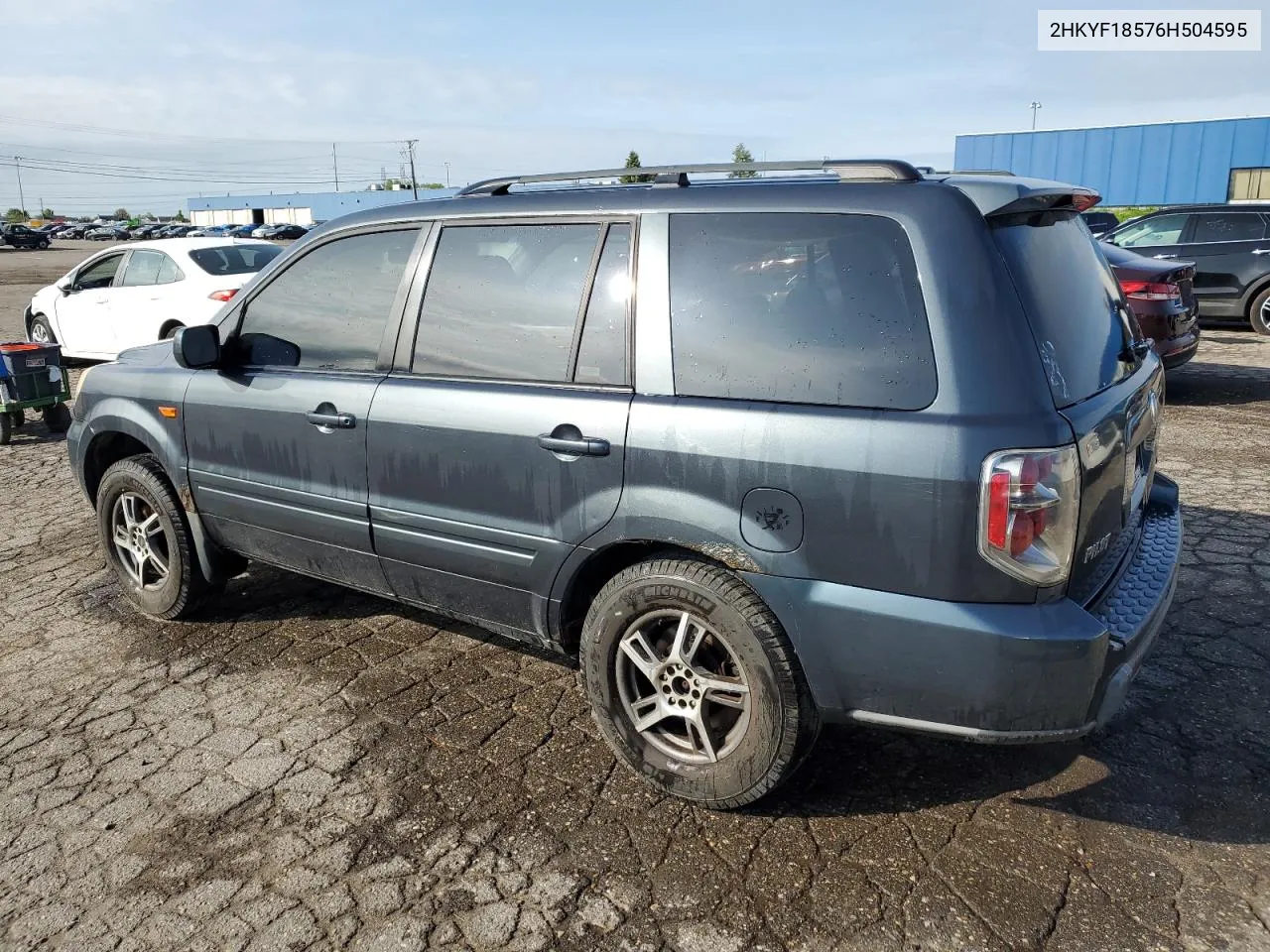 2006 Honda Pilot Ex VIN: 2HKYF18576H504595 Lot: 53936864