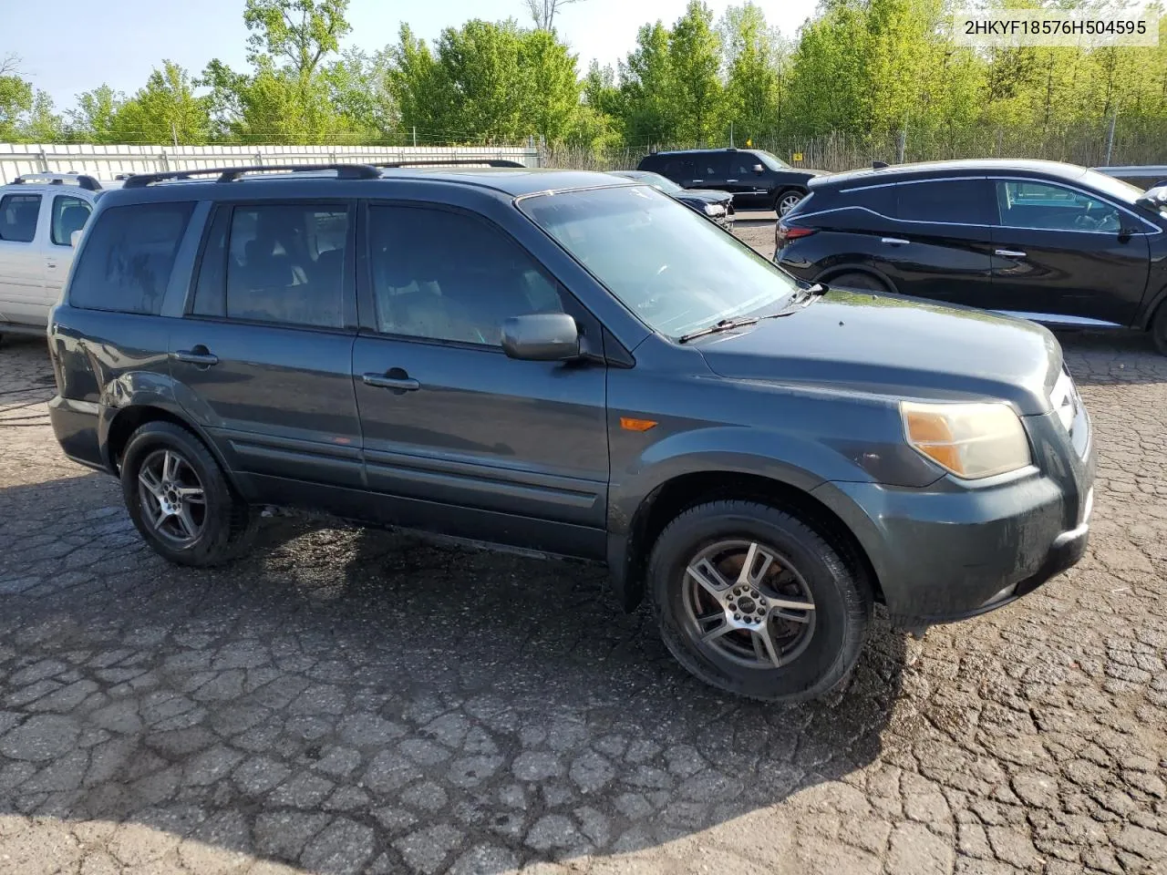 2006 Honda Pilot Ex VIN: 2HKYF18576H504595 Lot: 53936864