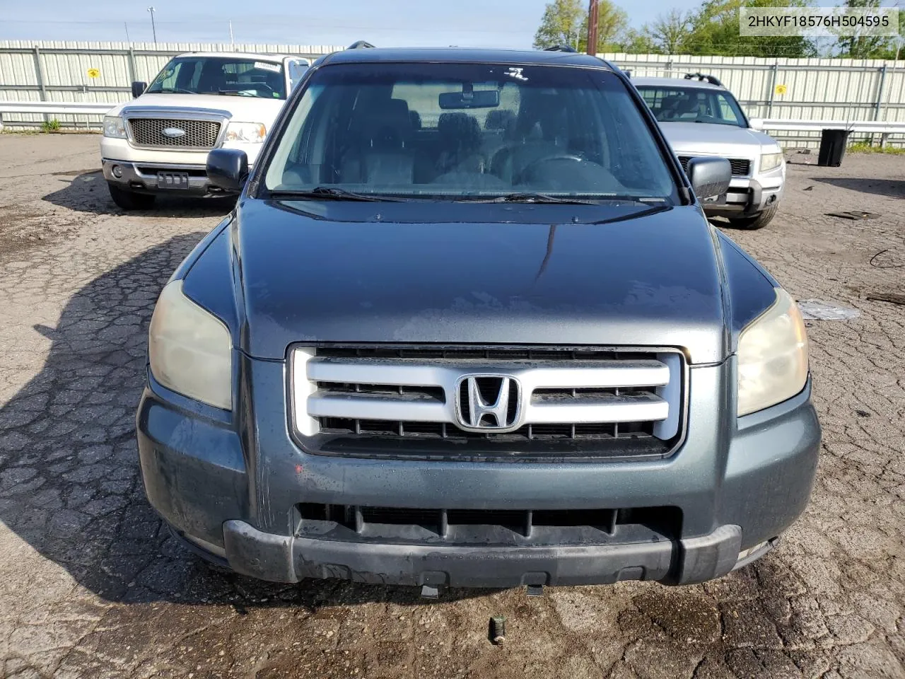 2006 Honda Pilot Ex VIN: 2HKYF18576H504595 Lot: 53936864