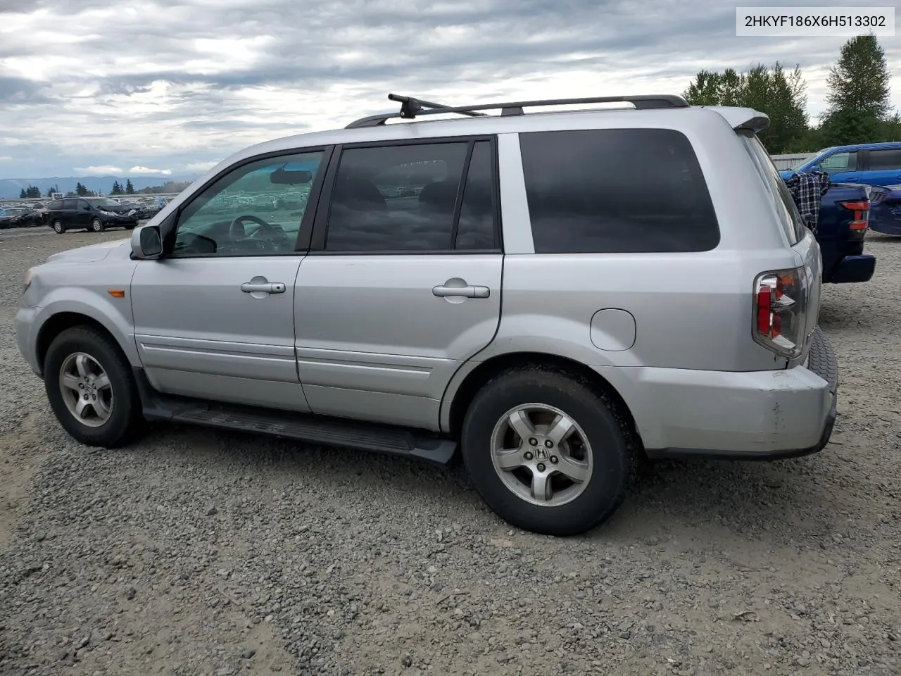 2006 Honda Pilot Ex VIN: 2HKYF186X6H513302 Lot: 59656354