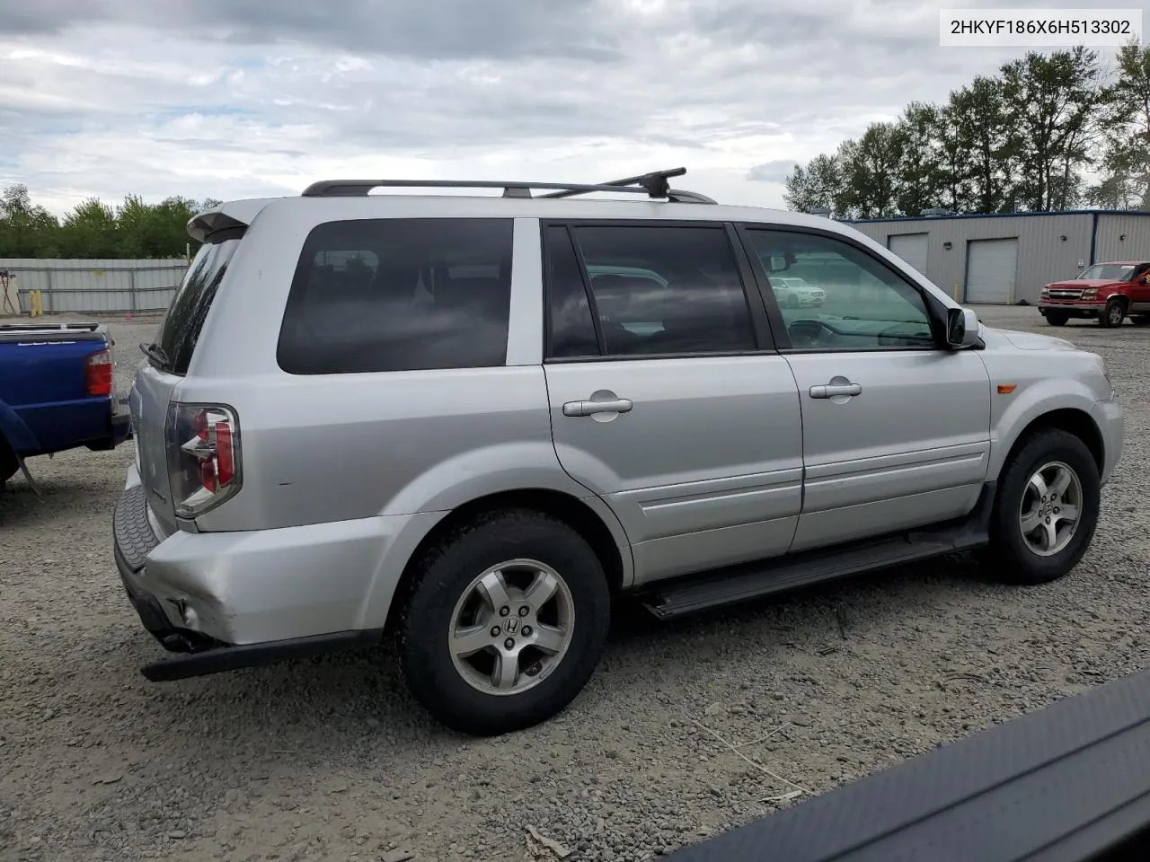 2006 Honda Pilot Ex VIN: 2HKYF186X6H513302 Lot: 59656354