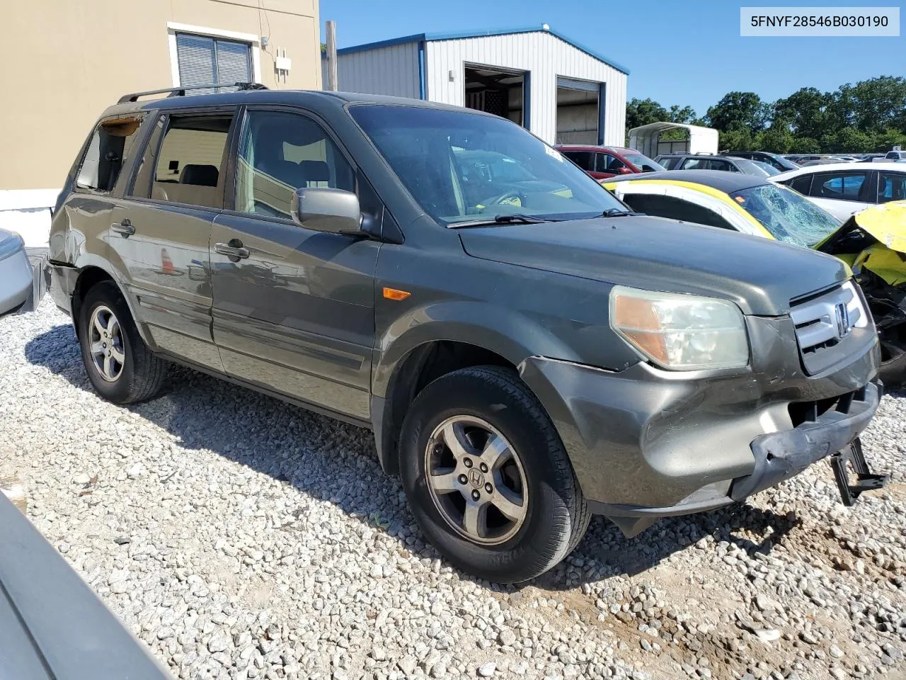 2006 Honda Pilot Ex VIN: 5FNYF28546B030190 Lot: 60691854