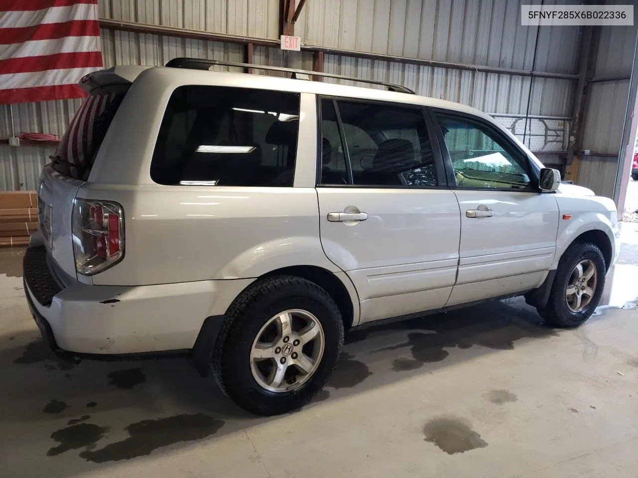 2006 Honda Pilot Ex VIN: 5FNYF285X6B022336 Lot: 66299104