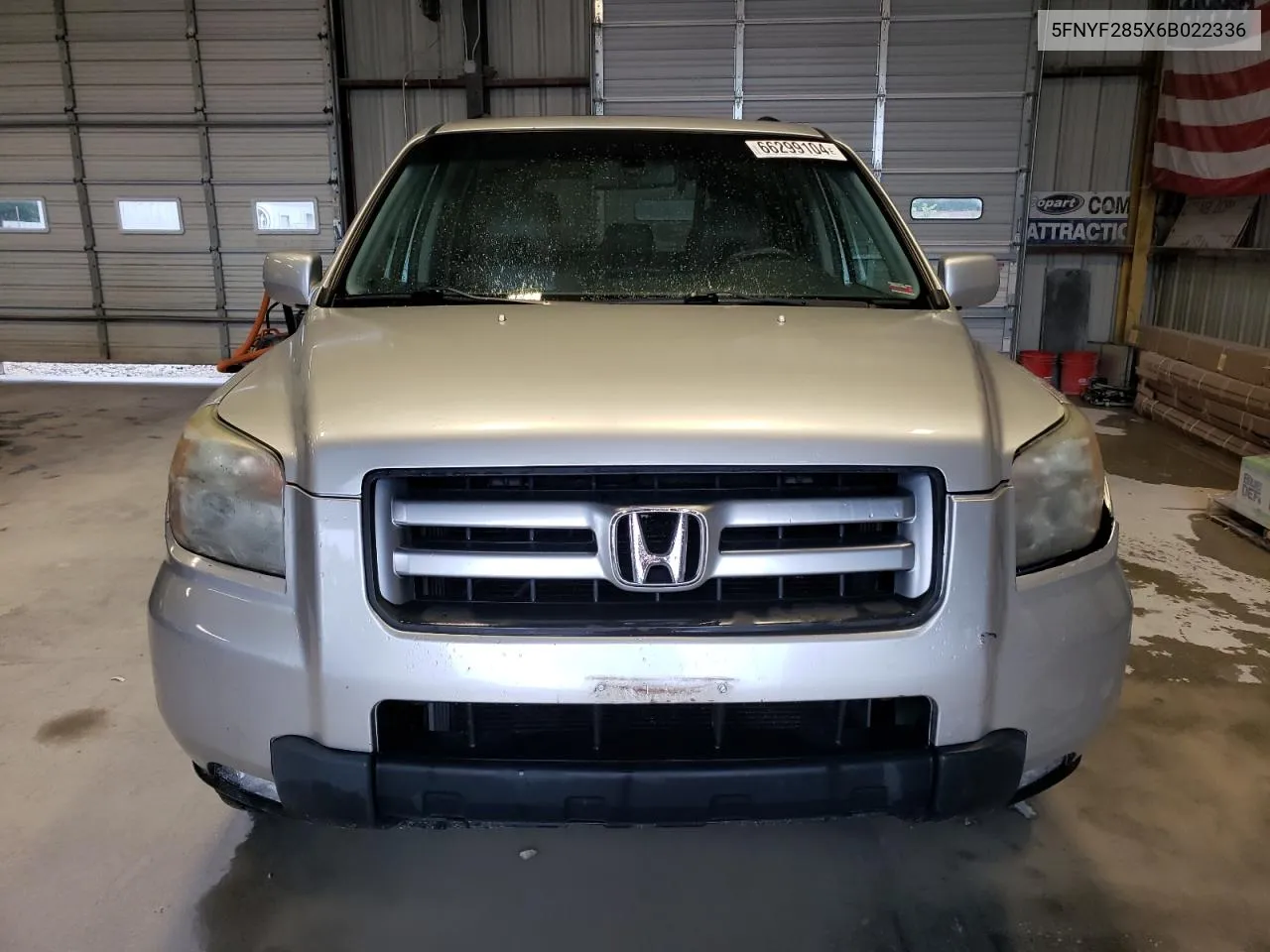 2006 Honda Pilot Ex VIN: 5FNYF285X6B022336 Lot: 66299104