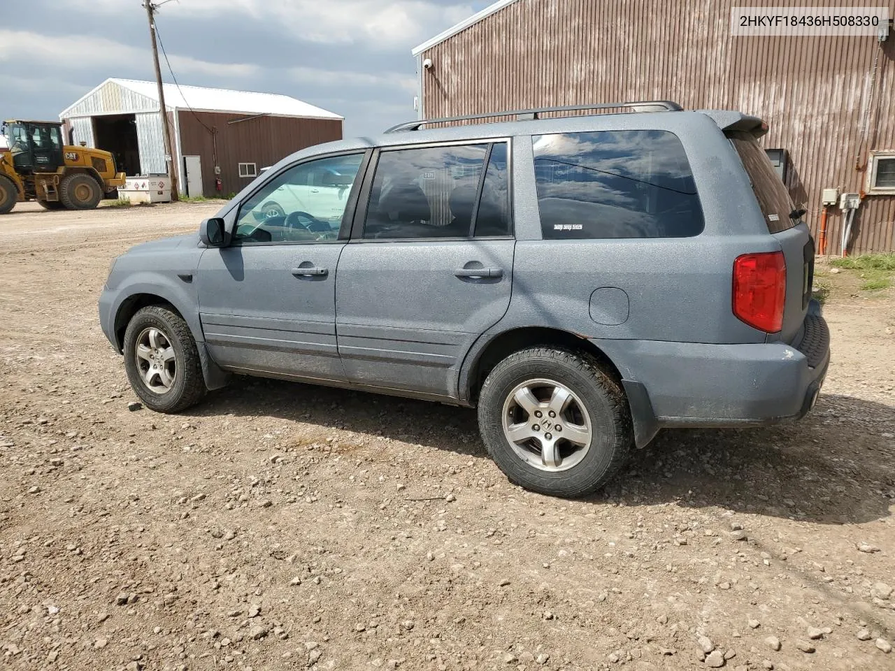 2006 Honda Pilot Ex VIN: 2HKYF18436H508330 Lot: 66313194