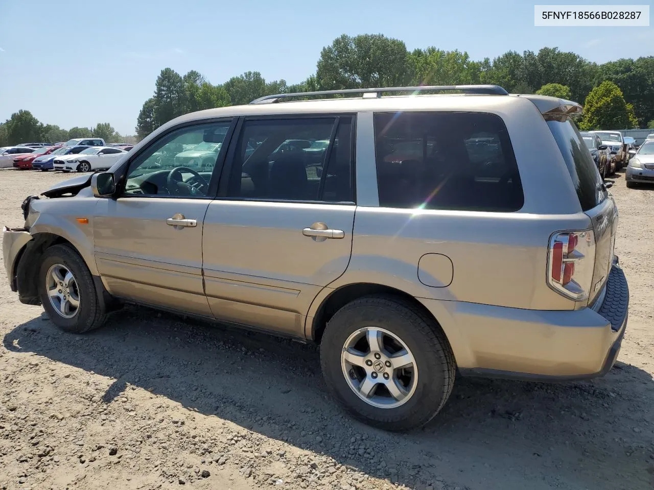 2006 Honda Pilot Ex VIN: 5FNYF18566B028287 Lot: 66727174