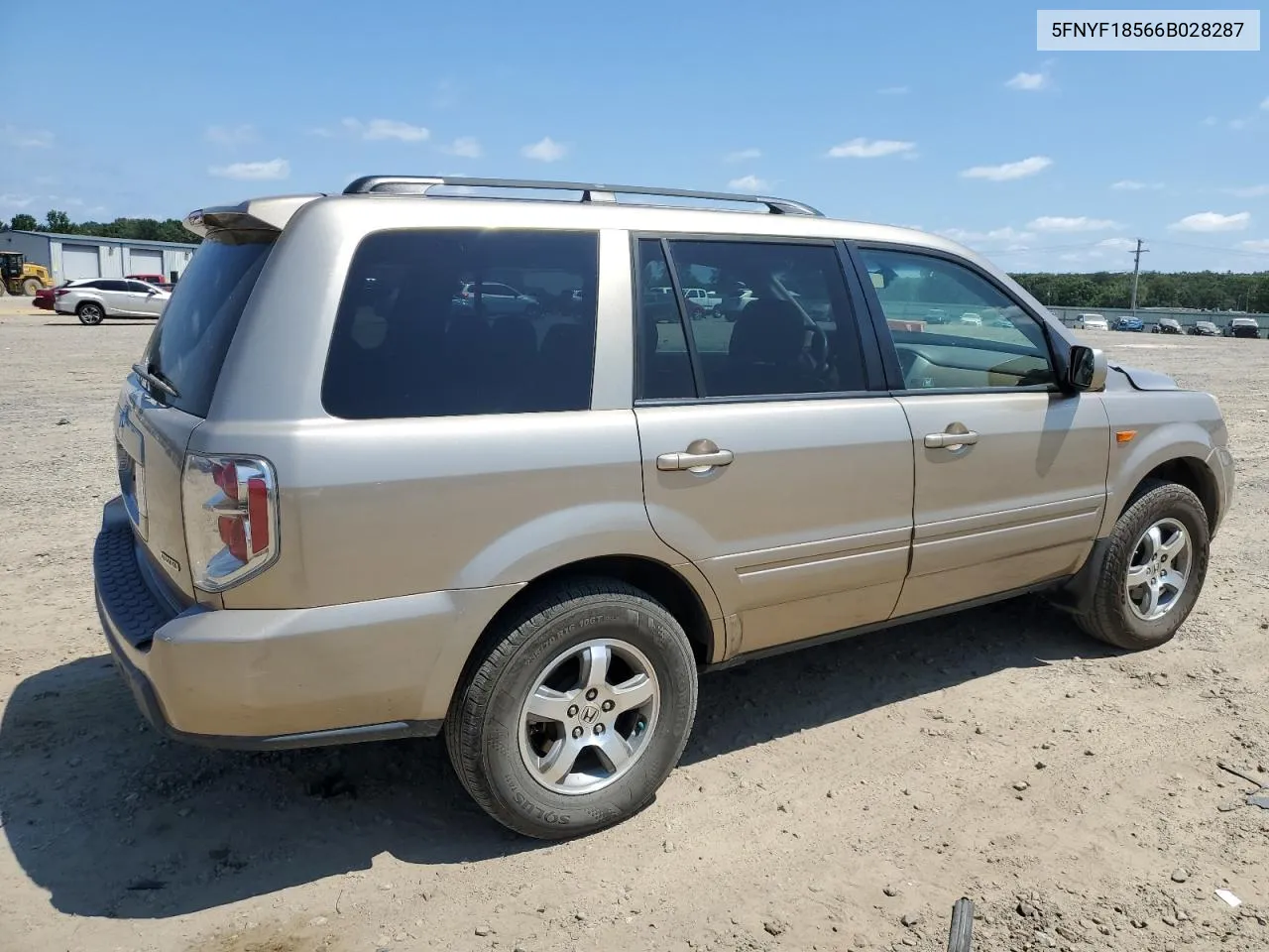 2006 Honda Pilot Ex VIN: 5FNYF18566B028287 Lot: 66727174